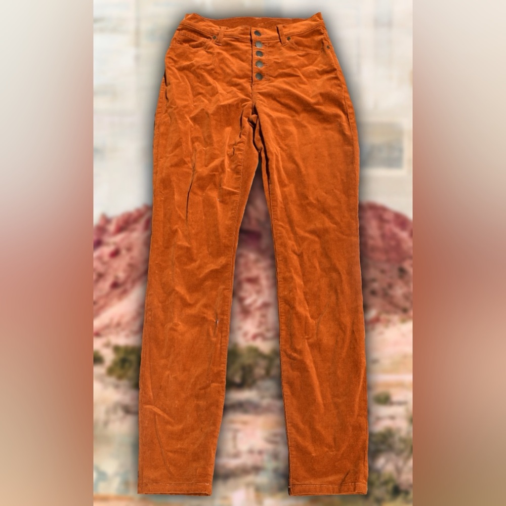 Cabi Orange Corduroy Jeans Sz 6